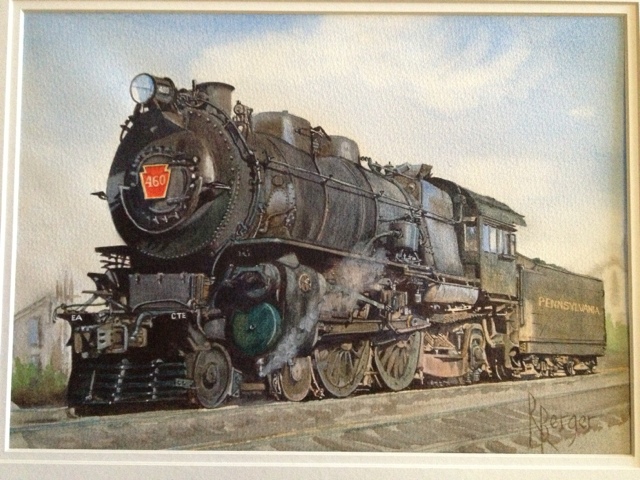 640x480 Stuff Robert Berger 460 Train Watercolor