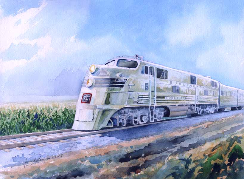 819x600 Railroad And Train Watercolor Paintings Amp Illustrations James