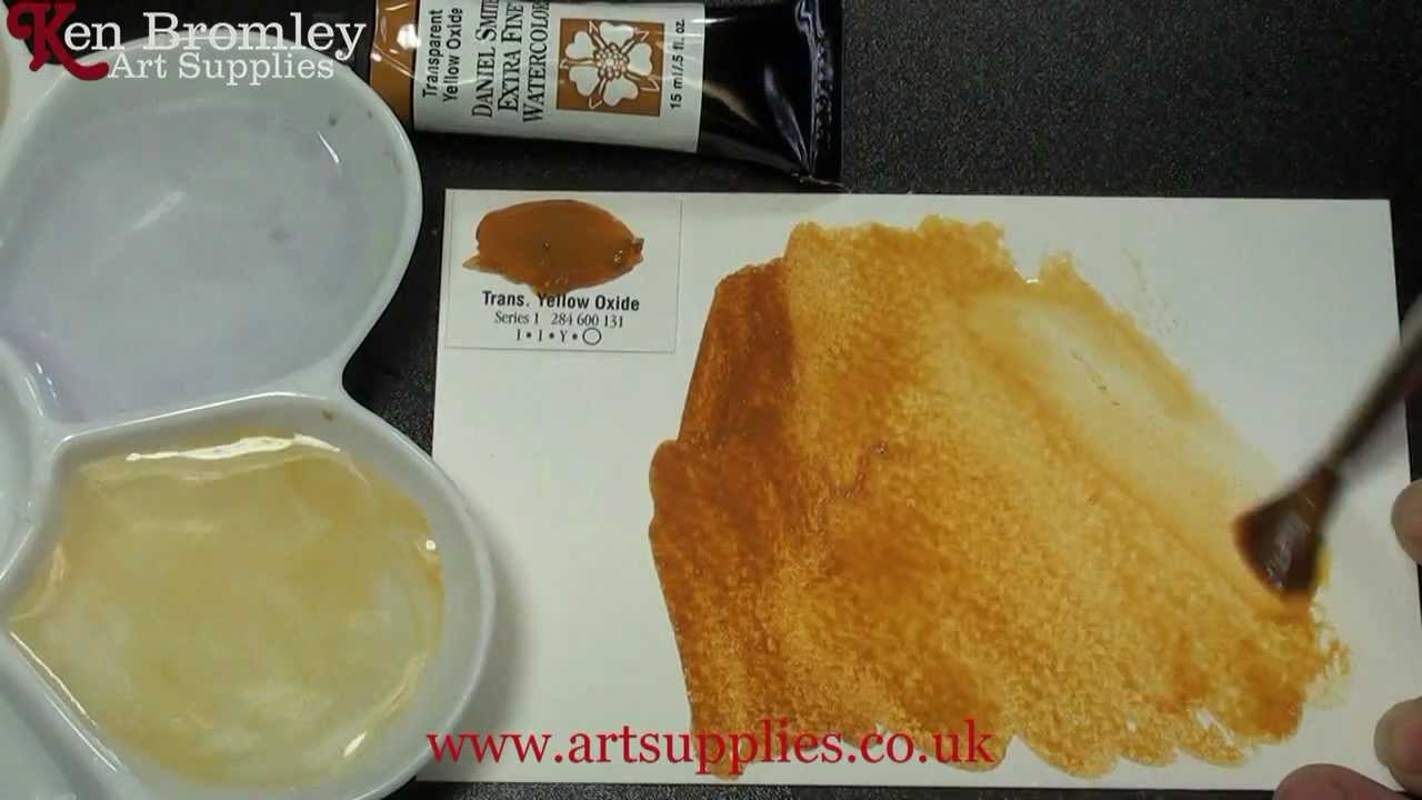 1280x720 Daniel Smith Extra Fine Watercolour Transparent Yellow Oxide 131