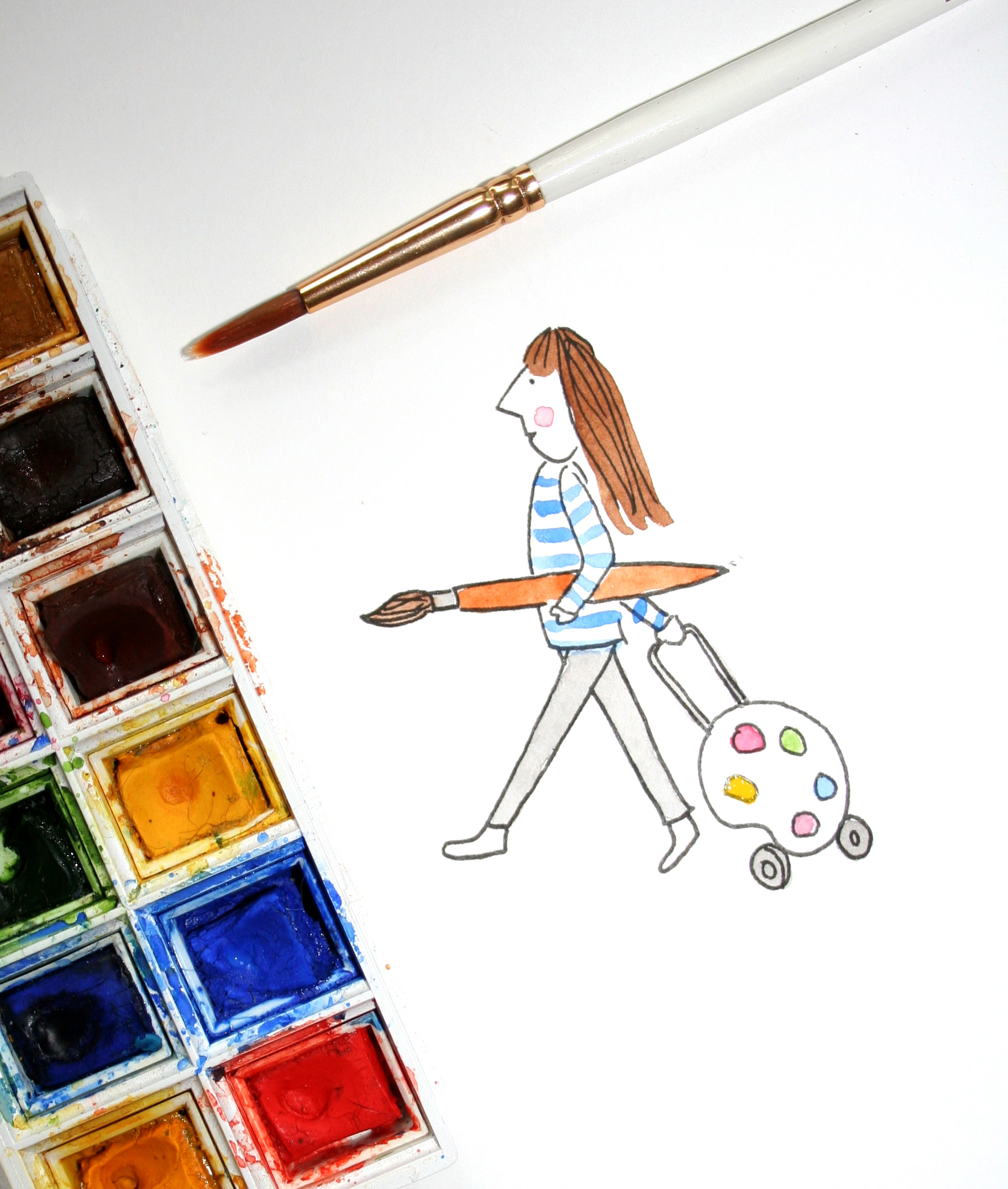 1824x2151 Art On The Road How To Pack A Travel Watercolor Kit