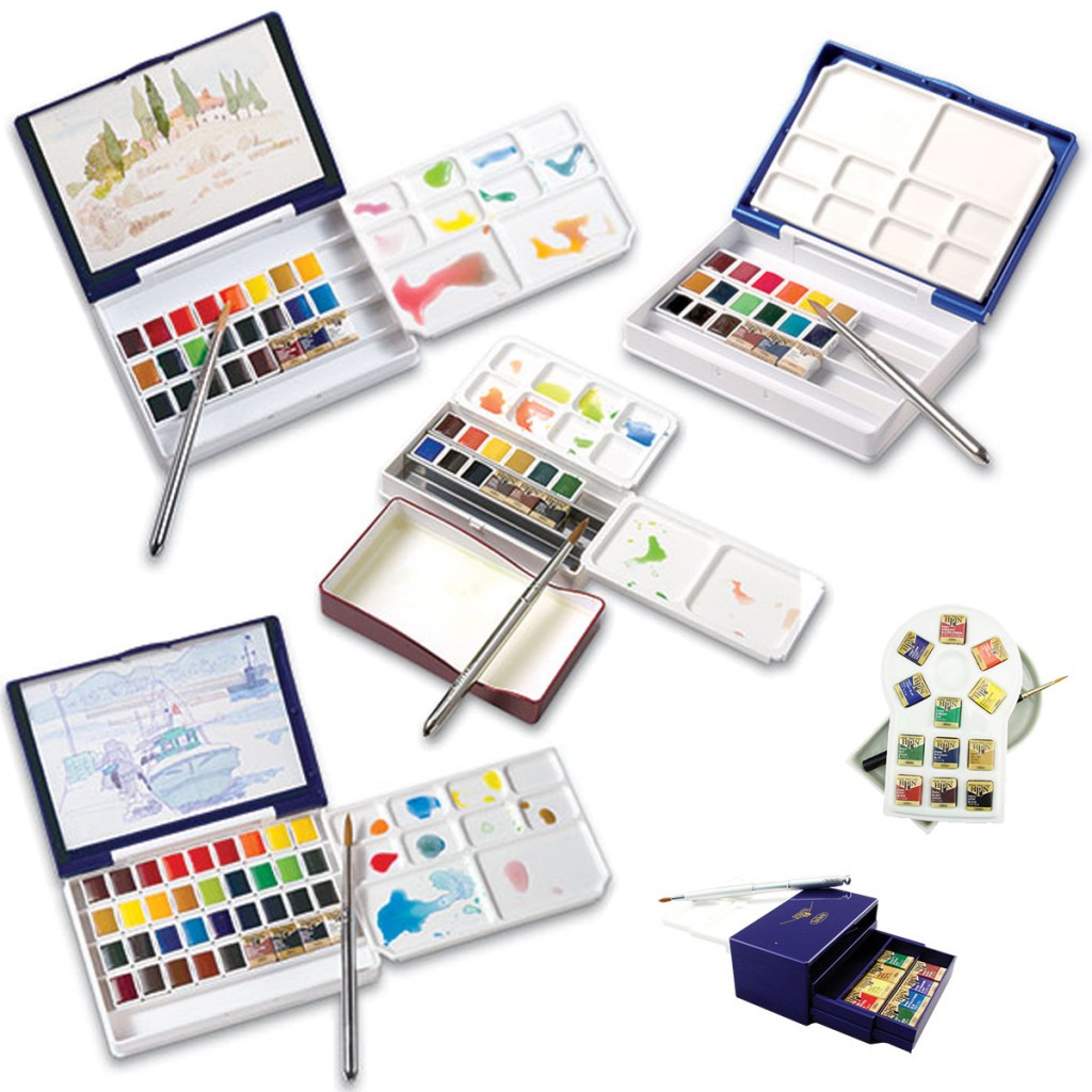 1024x1024 Delightful Holbein Watercolour Paint Boxes