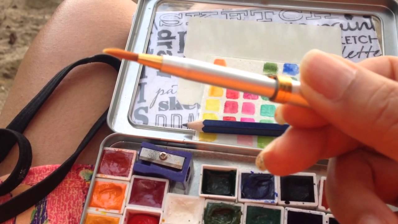 1280x720 Travel Watercolor Kit And Sketchbook