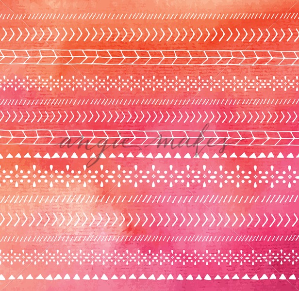 616x600 Red Tribal Watercolor Background