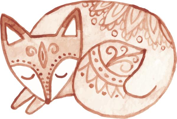 600x405 Sweet Tribal Watercolor Paint Hipster Forest Drawing Art