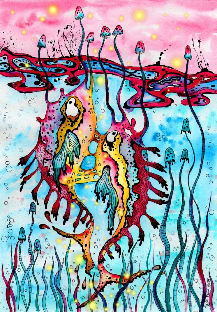 745x1073 Trippy Watercolor Paintings