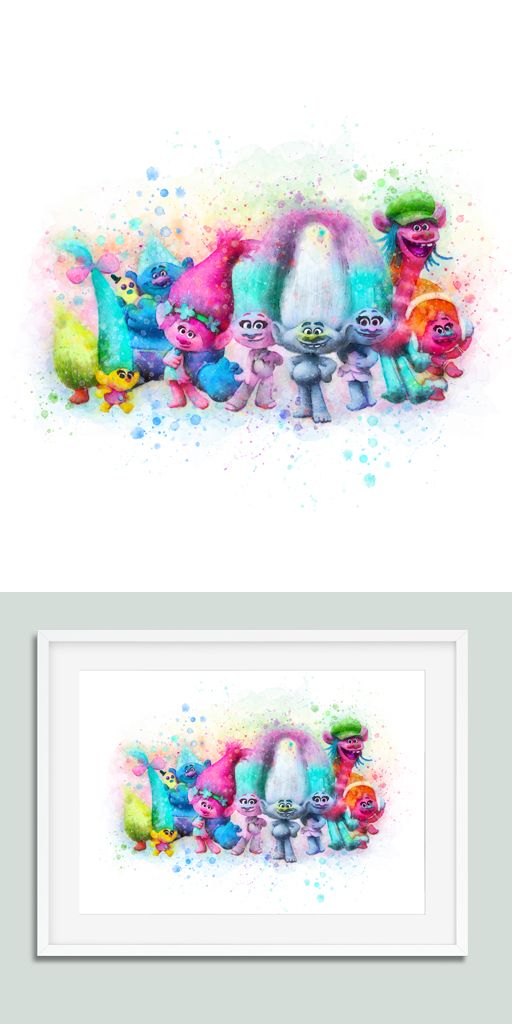 512x1024 Trolls Print