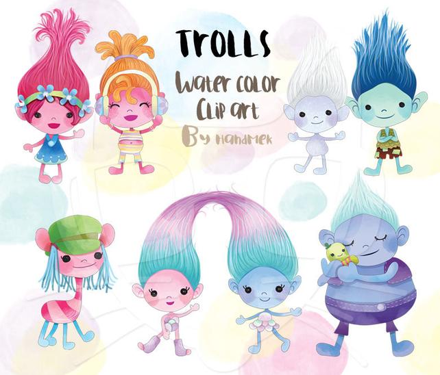 Trolls Watercolor at GetDrawings | Free download