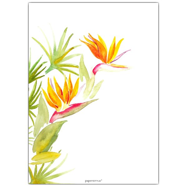 600x600 Tropical Watercolor Floral Retirement Party Invitations Paperstyle