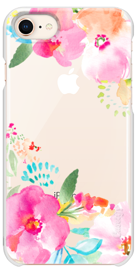 282x560 Pink Sea Tropical Watercolor Flowers Casetify