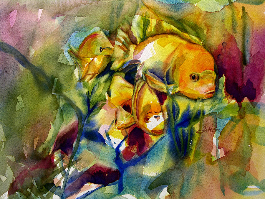 900x675 Tropical Fish 2 Painting By Julianne Felton