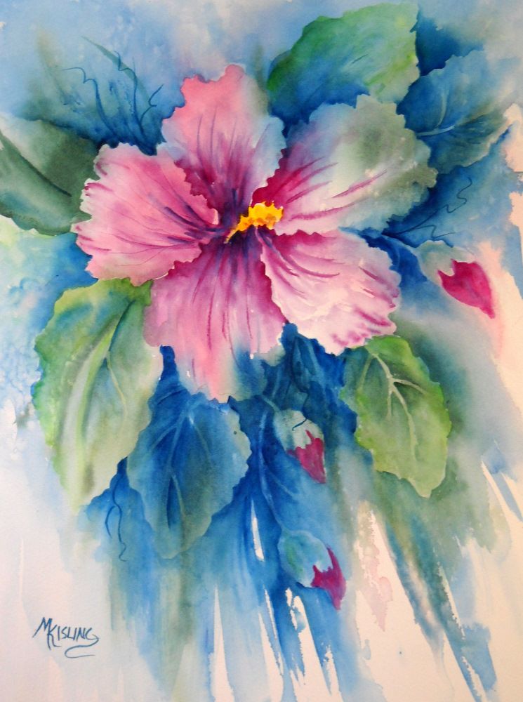 745x1000 Tropical Watercolor Paintings Creative Painting By Martha