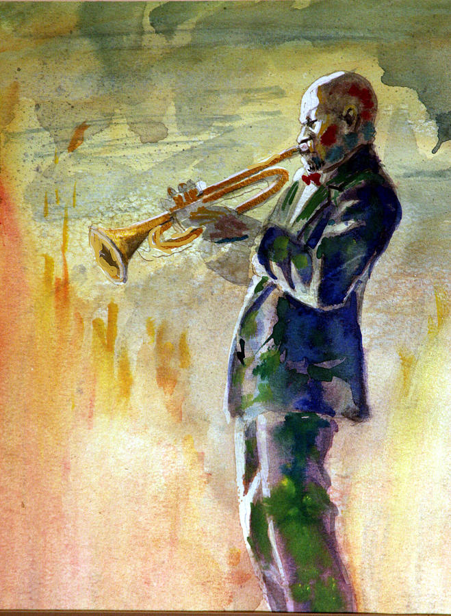 659x900 Trumpet Man Painting By Gary Williams