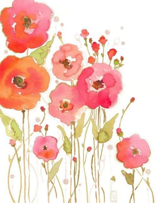 500x646 Watercolor Flowers Projects To Try Watercolor