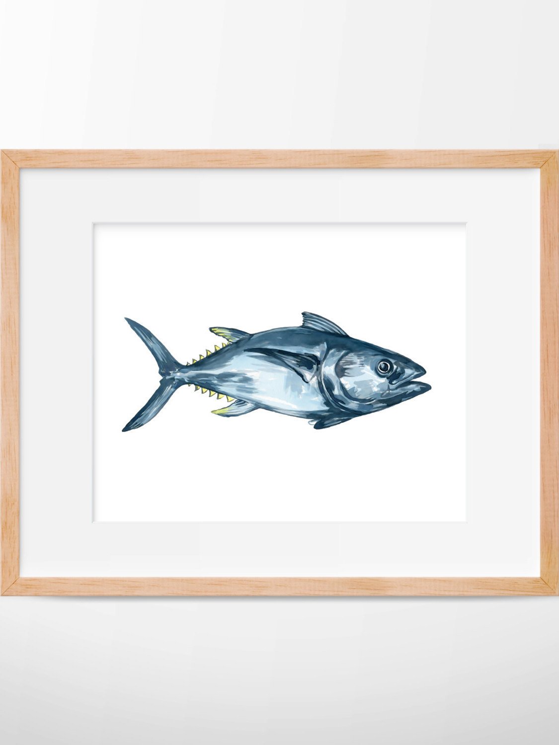 1125x1500 Tuna Fish Print, Tuna Art, Tuna Watercolor, Fish Art, Fishing
