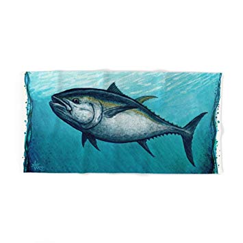 355x355 Society6 Bluefin Tuna ~ Watercolor Bath Towel 64x32
