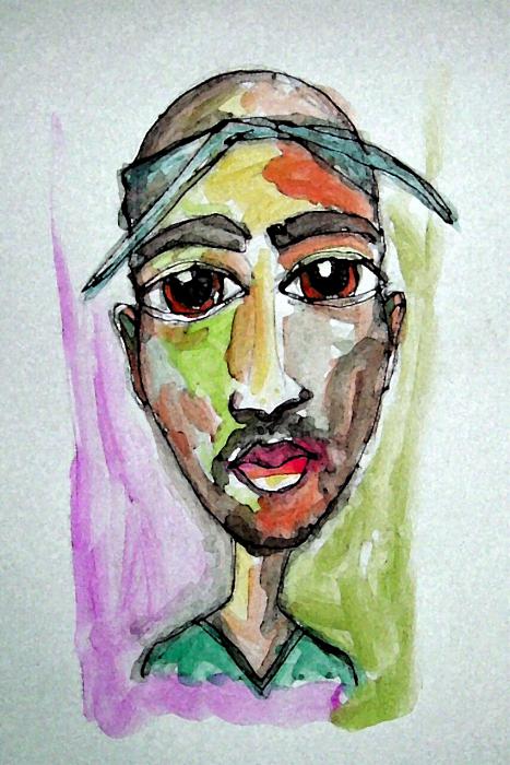 467x700 Portrait Of Tupac By Billybeau On Stars Portraits