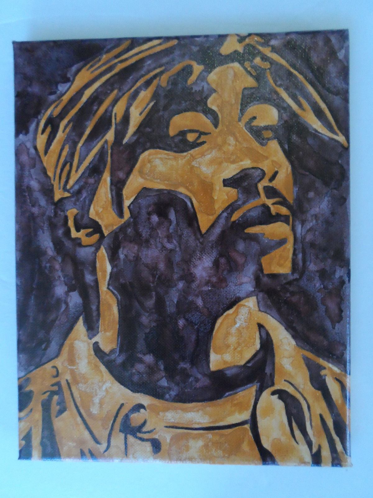 1200x1600 Tupac Shakur 2pac Inspired Watercolor Canvas Paintings