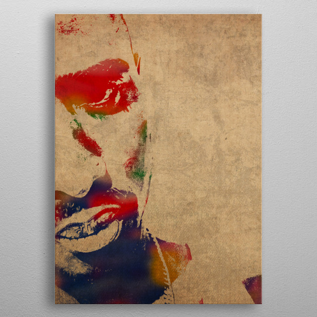 640x640 Tupac Shakur Watercolor Portra... By Kevin Johnson Jr. Displate