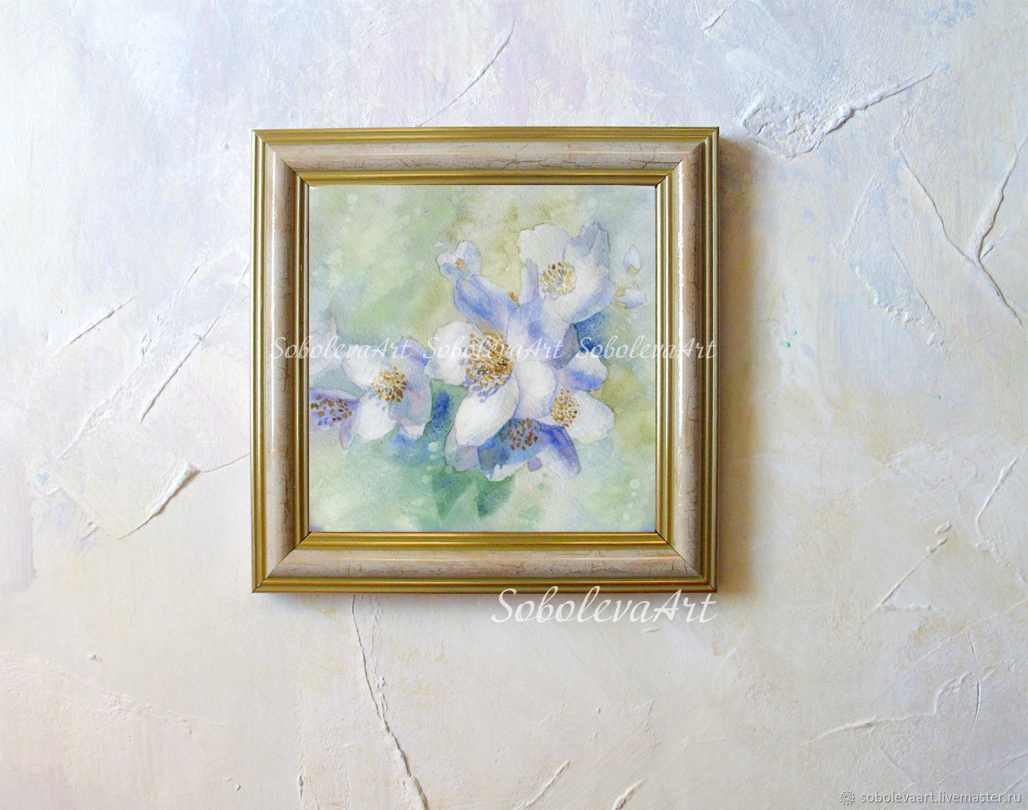 1500x1182 Picture Of Jasmine Painting A Watercolor Mural On The Wall Shop