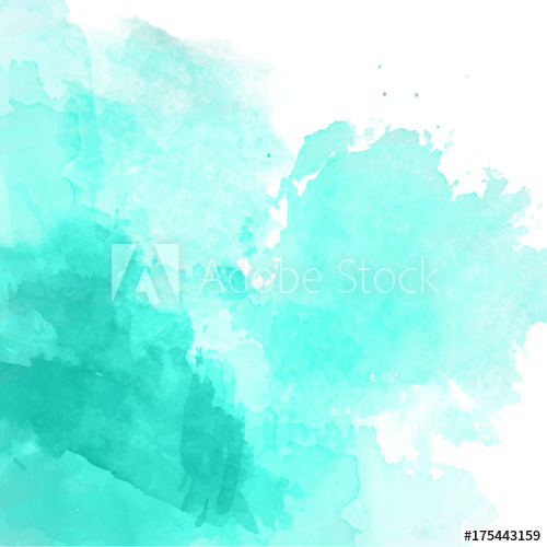 500x500 Turquoise Watercolor Background Vector