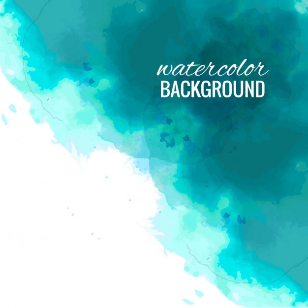 626x626 Turquoise Watercolor On White Background Vector Free Download