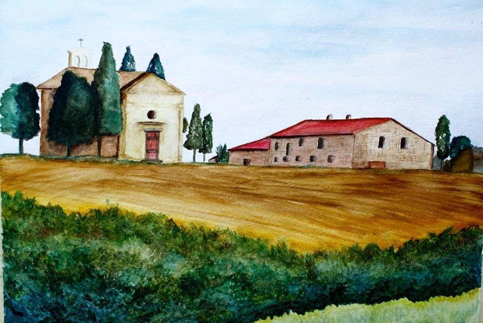 960x642 Tuscany, Watercolor 12 X 15 In. Spring In A Box Market