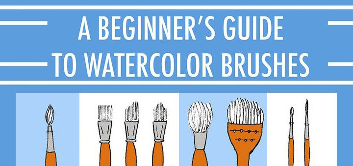 720x340 Guide To Different Types Of Watercolor Brushes Icraftopia