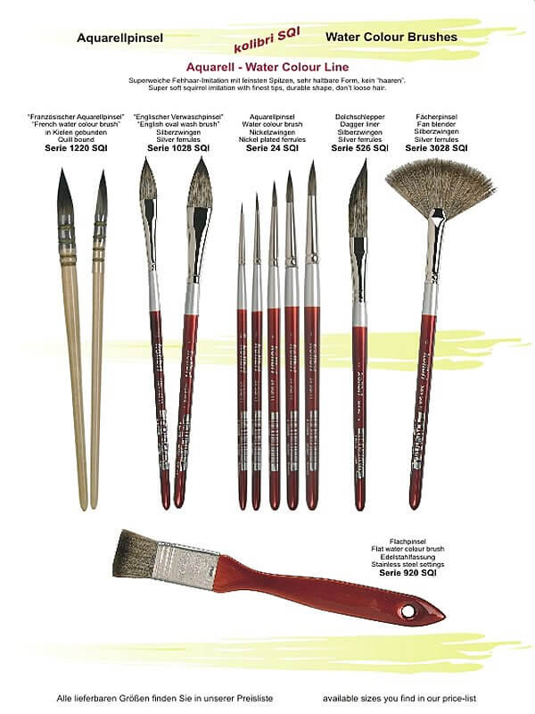 600x800 Squirrel Imitation Watercolor Brush