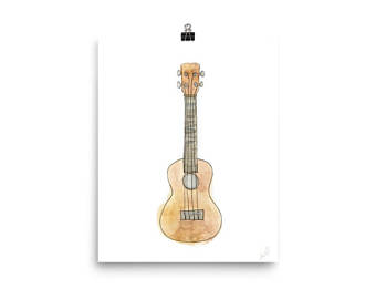 340x270 Ukulele Wall Art Printable Digital Download Etsy