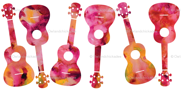 625x307 Ukulele Watercolor