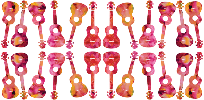 800x392 Ukulele Watercolor