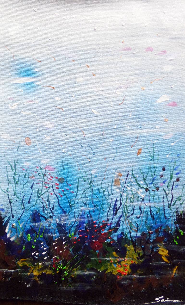 770x1269 Under The Sea ( Abstract) Painting By Samiran Sarkar Saatchi Art