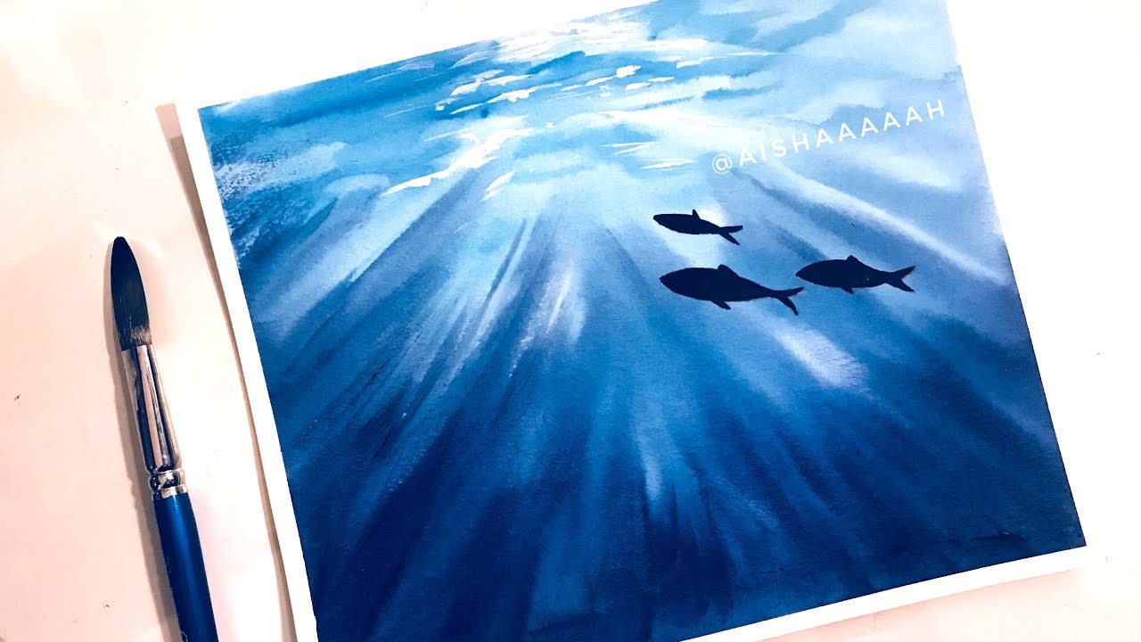 1280x720 Watercolor Painting Tutorial Under The Sea
