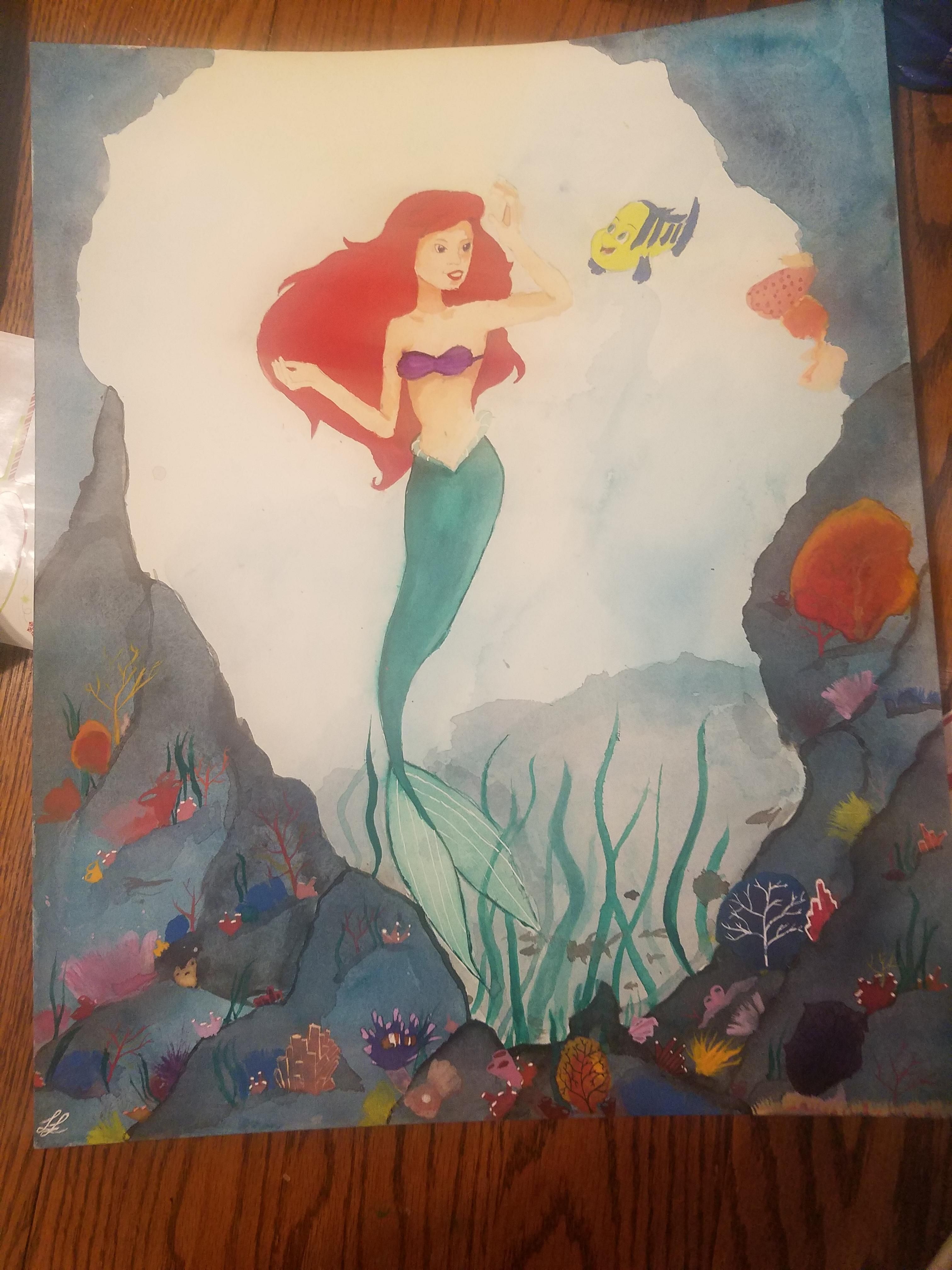 3024x4032 Underwater Watercolor 16x20 Art Underwater And