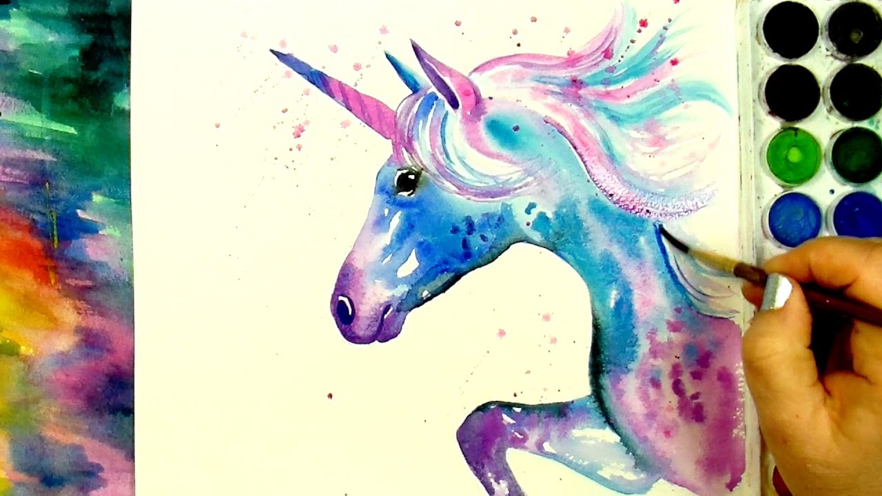 1280x720 Learn How To Paint And Color A Beautiful Unicorn