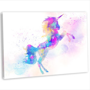 299x300 Unicorn Canvas Print Framed Animal Painting Wall Art Picture Ebay
