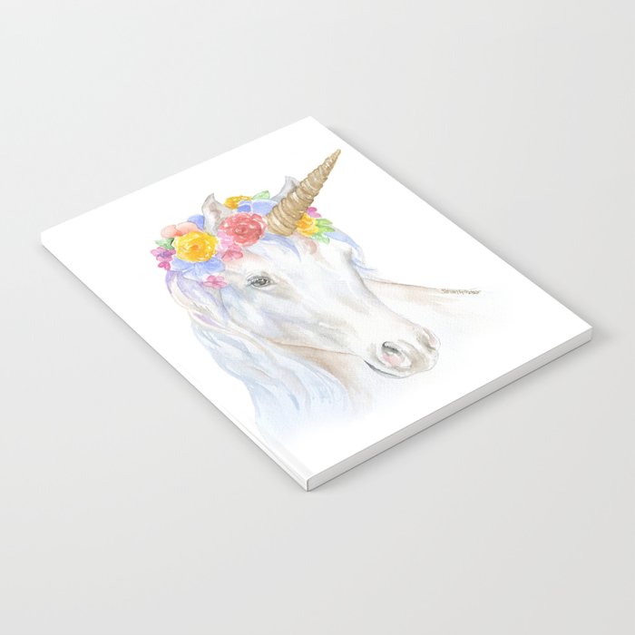 700x700 Unicorn Watercolor Painting Notebook By Susanwindsor Society6