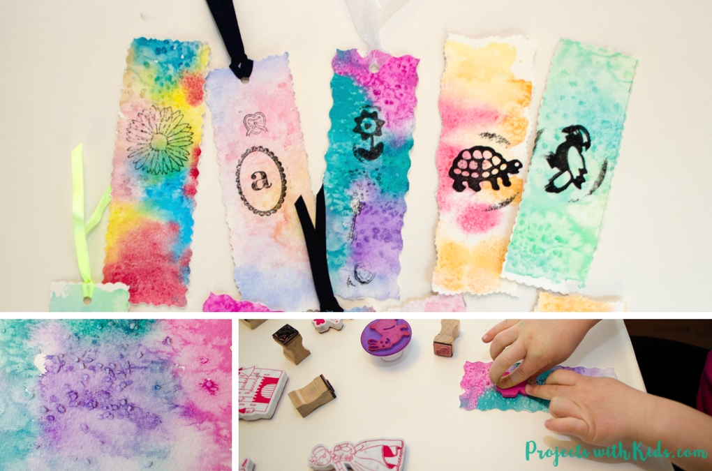 1020x675 Unique Watercolor Bookmarks Easy Process Art For Kids Projects