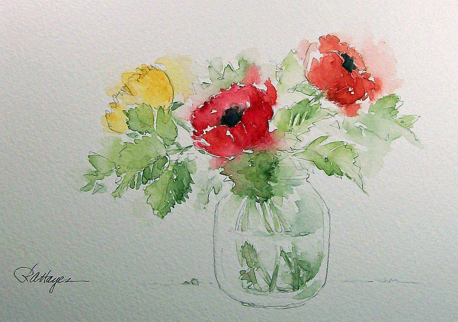 1540x1084 Watercolor Painting Flowers Unique Watercolor Paintings By Roseann