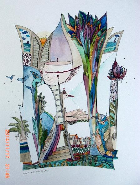 447x588 Wine Chords Watercolor Painting Original Painting Watercolos