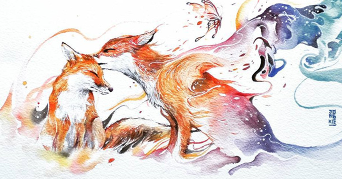 1200x630 Expressive Watercolor Animal Paintings By Luqman Reza