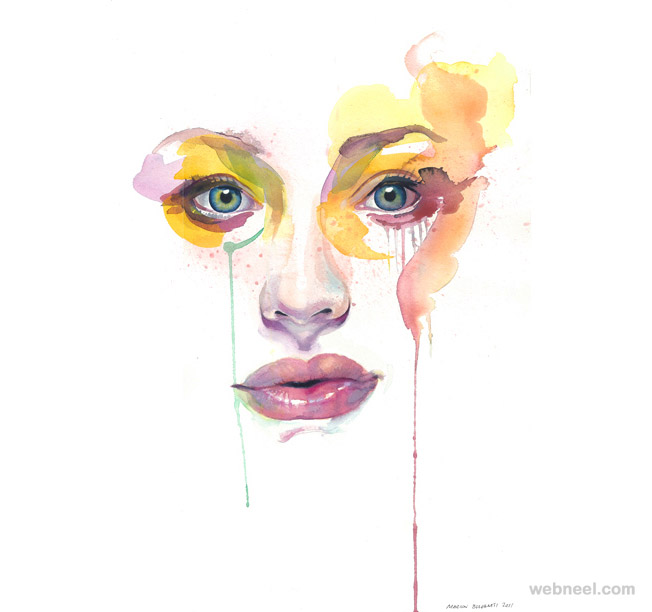 652x612 Watercolor Painting By Marion Bolognesi 1