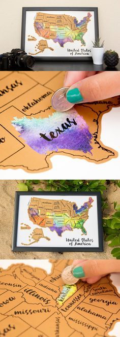 236x664 Scratch Your Travels With This Gorgeous Original Watercolor Usa