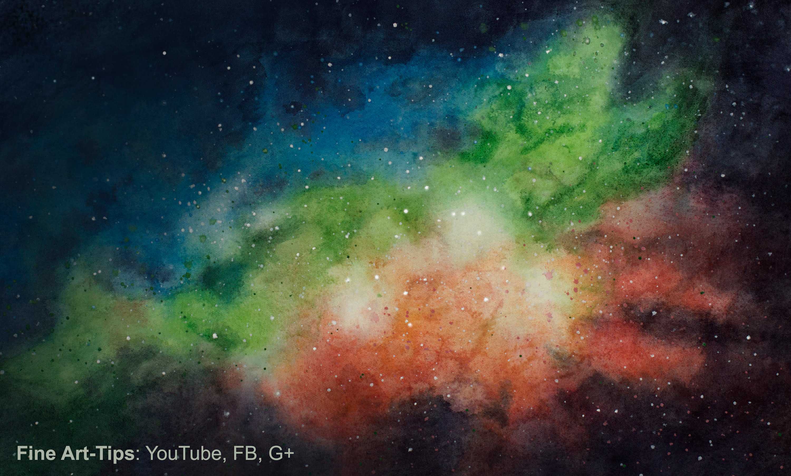 3000x1807 How To Paint A Galaxy With Watercolor