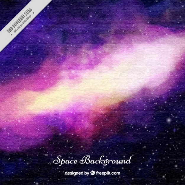 626x626 Watercolor Universe Background Vector Free Download