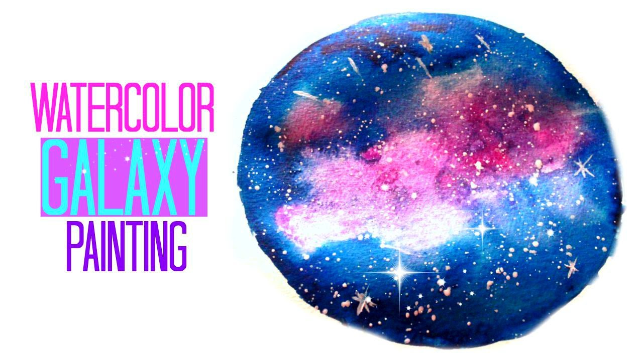 1280x720 Diy Galaxy Watercolor Painting [Mini Nebula]