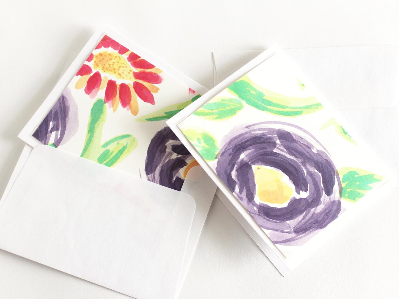 1280x960 Make Your Own Watercolor Note Cards Hgtv