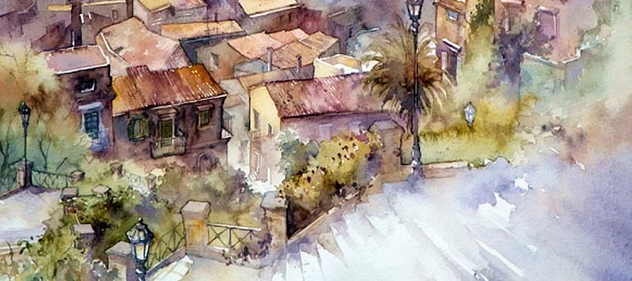 900x400 Must See Urban Watercolor Paintings From Different Artists
