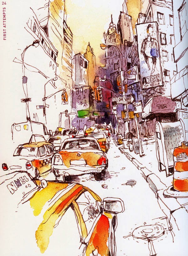 600x818 Fueled By Clouds Amp Coffee Book Review Urban Watercolor Sketching