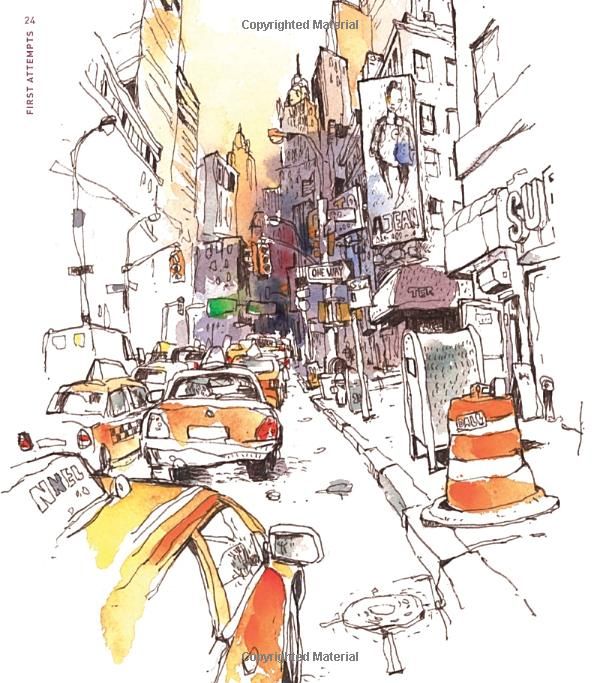 600x683 Urban Watercolor Sketching A Guide To Drawing, Painting, And